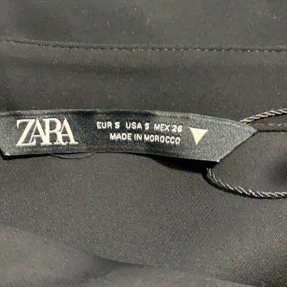 NWOT. Zara Black Midi Dress. Size S. - Picture 6 of 8